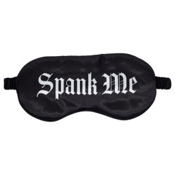 Ouch! - "Spank Me" feliratos szatén szemmaszk (fekete)