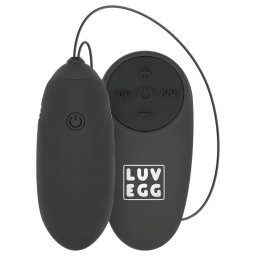 LUV EGG - hordható akkus, rádiós vibrációs tojás (fekete)