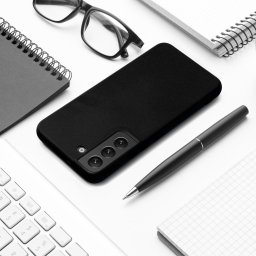 SILICONE tok Samsung Galaxy S25 FE - fekete