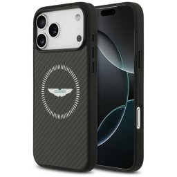 Tojás Aston Martin HC Kevlar Counter Design MagSafe iPhone 17 Pro Max készülékhez fekete