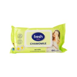 Fresh Baby törlőkendő kamilla illatú 64x