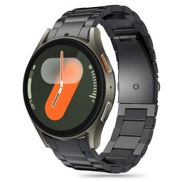 Tech-Protect rozsdamentes acél szíj Samsung Galaxy Watch 4 / 5 / 5 Pro / 6 / 7 / FE készülékekhez (fekete)
