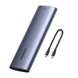 Ugreen CM400 10902 M.2 NVMe SSD-ház USB-C kábellel, szürke