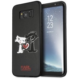 Karl Lagerfeld Choupette In Love tok Samsung Galaxy S8 Plus készülékhez (fekete)
