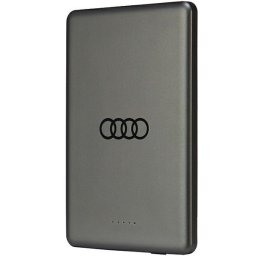 Audi Big Logo MagSafe indukciós powerbank 15 W, 5000 mAh – szürke (szürke)