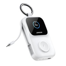 Joyroom JR-W19 5000 mAh powerbank 5 W vezeték nélküli óra­töltéssel (fehér)