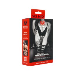 Sei Mio - bondage kötél (10 m, fekete)