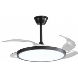 Optonica LED ventilátoros mennyezeti lámpa 36W 3CCT távirányítóval fekete - 19105