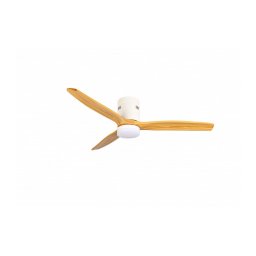 Optonica ventilátoros mennyezeti LED lámpa 18W 3CCT távirányítóval fehér-fa