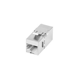 LANBERG FEED-THRU KEYSTONE CSATLAKOZÓ RJ45->RJ45 CAT.6 FTP 90