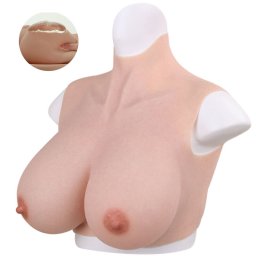 Műmell Szilikon Mellbimbóval Párnázott E kosár 35 cm fekete