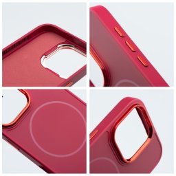 FRAME MagSafe-kompatibilis tok iPhone 13 mini - élénk rózsaszín