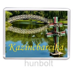 Kazincbarcika Csónakázó-tó hűtőmágnes (műanyag keretes)