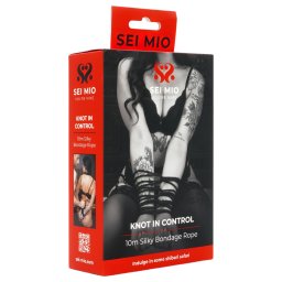 Sei Mio - bondage kötél (10 m, fekete)