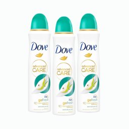 Dove Advanced Care Go Fresh Körte és Aloe Vera illatú női izzadásgátló dezodor (3x150 ml) + AJÁNDÉK Bic borotva