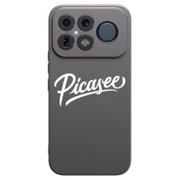 Fekete szilikon tok az alábbi mobiltelefonokra Xiaomi Poco F8 Ultra - Picasee - old logo - white