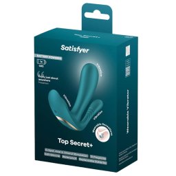 Satisfyer - Top Secret+ hárommotoros vibrátor (zöld - elemes)
