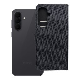Samsung Galaxy A37 flip tok, lopásgátló RFID funkció, 4db kártyatartó résszel, fekete