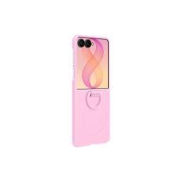 Samsung Galaxy Z Flip 8 Silicone Magnetic Cover with Ring, gyári szilikon tok gyűrűvel, rózsaszín, EF-EF776CVE