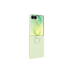 Samsung Galaxy Z Flip 8 Silicone Magnetic Cover with Ring, gyári szilikon tok gyűrűvel, zöld, EF-EF776CGE