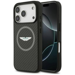 Tojás Aston Martin HC Kevlar Counter Design MagSafe iPhone 17 Pro-hoz fekete
