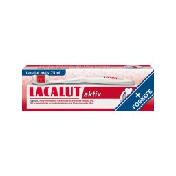 Lacalut Aktiv fogkrém + Lacalut fogkefe 75ml