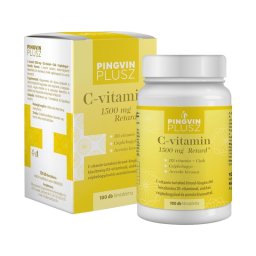 Pingvin Plusz C-vitamin 1500 mg + D3-vitamin + Cink + Csipkebogyó + Acerola kivonat retard filmtabletta 100x
