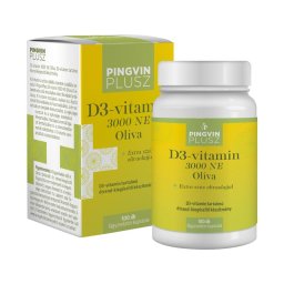 Pingvin Plusz D3-vitamin 3000 NE Olíva lágyzselatin kapszula 100x