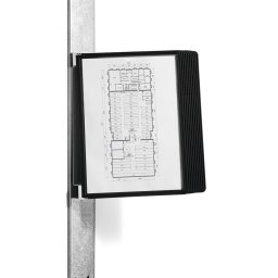 Bemutatótábla tartó, Durable Vario® Magnet Wall 10, fekete