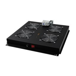 Lande LN-FAN-THM-4FFS-BL Ventilátor modul, 4 ventilátor, termosztát, álló szekrényhez