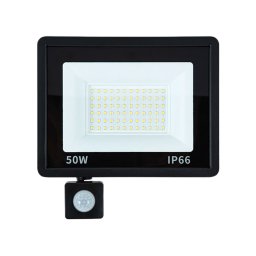 50W vízálló IP66, SMD LED reflektor, mozgás és alkonyat érzékelővel, VG