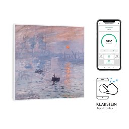 Klarstein Wonderwall Air Art Smart, infravörös hősugárzó, 60 x 60 cm, 350 W, alkalmazás, hegyi út (HTR10-WdwlS350wSnris)