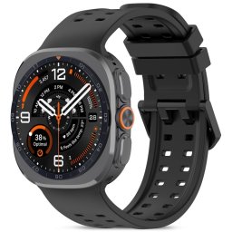 Tech-Protect Silicone Air Samsung Galaxy Watch Ultra 2024 / 2025 / 2026 (47mm) szíj, fekete