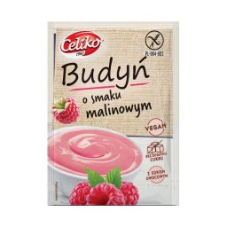 Celiko pudingpor málna ízű gluténmentes és vegán 40g