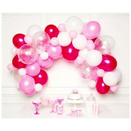 Színes Pink léggömb, lufi girland 70 db-os szett Nr1