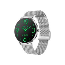 Carneo Phoenix HR+ okosóra, 1.32 AMOLED kijelző, ezüst fém szíj