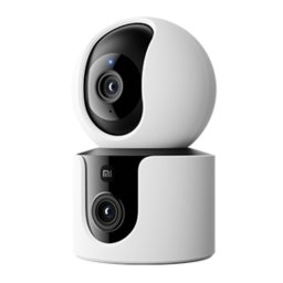Xiaomi Dual Smart Camera C300, IP biztonsági kamera, Beltéri, Vezeték nélküli, Amazon Alexa & Google Assistant, Mennyezet/Fal/Asztal, Fehér