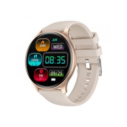 Carneo Gear+ Essential 2nd gen. okosóra, 1.43 AMOLED, arany szilikon szíj