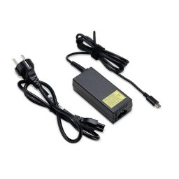 ACER 65W USB TYPE-C ADAPTER, FEKETE, EU POWER CORD (RETAIL PACK) - USB-C adapterrel rendelkező eszközökhöz