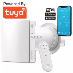 HOLTOP/AIRWOODS AV-TTW5-W egyhelyiséges hővisszanyerős szellőztető automata zsaluval, WiFi csatlakozással, páraérzékelő szenzorral, pollenszűrővel