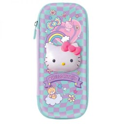 Hello Kitty keményfedeles gumipántos tolltartó - 3D mintás - díszdobozos