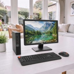 Komplett Asztali Szett Dell OptiPlex 3020M Mini PC Intel Core i3-4160T/4GB/128SSD + Dell FHD Monitor + Billentyűzet és Egér
