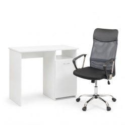 Family One íróasztal szett 100x50x74 cm Fit forgószékkel fehér-szürke