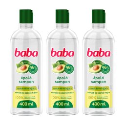 Baba sampon, avokádóolajjal sérült és száraz hajra (3x400 ml)