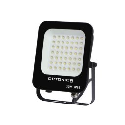 Optonica fekete LED reflektor 30W 2700lm 2700K meleg fehér IP65 90° 5729