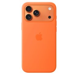 Apple iPhone 17 Pro Max szilikon tok MagSafe-vel – narancssárga