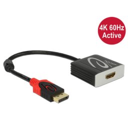 Delock adapter Displayport 1.2 hím > HDMI női 4K 60 Hz aktív