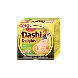 Inaba Cat Ciao Dashi Delights - csirke-tonhal-fésűkagyló 70 g