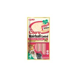 Inaba Cat Ciao Churu Hairball Control - csirke 4 x 14 g
