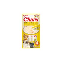 Inaba Cat Ciao Churu Püré - csirke sajttal 4 x 14 g